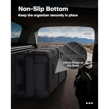HOTOR Trunk Organizer for SUV with 2 Compartments