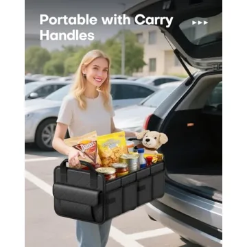 HOTOR Trunk Organizer for SUV with 2 Compartments