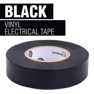 Cambridge Resources Premium Black Electrical Tape – 3/4 Inch x 66 Feet, 6 Rolls