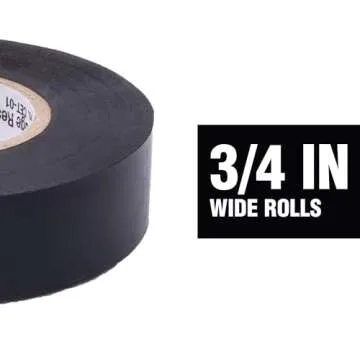 Cambridge Electrical Tape – Premium Quality, 6 Rolls, 66 Feet