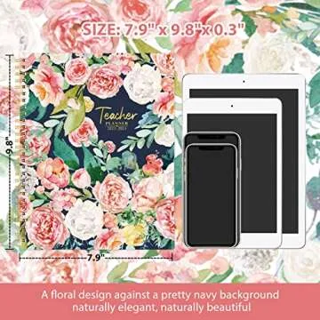 Floral Teacher Planner 2023-2024 for Effortless Organization