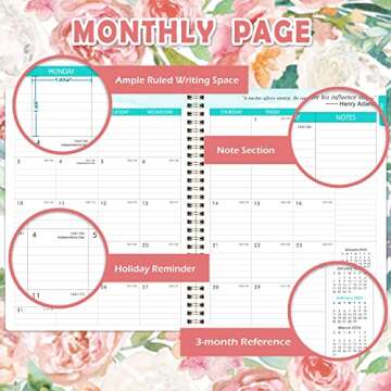 Floral Teacher Planner 2023-2024 for Effortless Organization