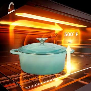 Cast Iron Dutch Oven in Aqua for All Your Cooking Needs