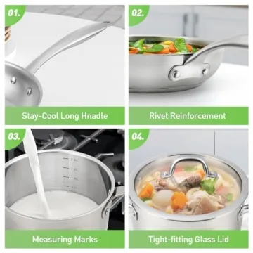 Duxtop 17PC Professional Cookware Set for Every Chef