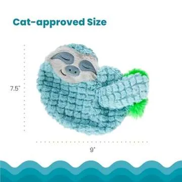 Catstages Snoozin' Sloth Plush Toy for Stress Relief