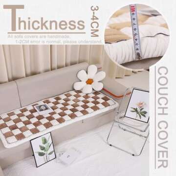 Stylish Awjcsv Couch Cover for Dogs - Washable & Non-Slip