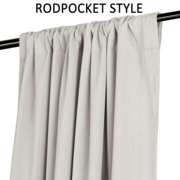 Turquoize Cream Beige Blackout Curtains Thermal Insulated Room Darkening Curtains for Living Room Beige Curtains 84 Inch Length Back Tab/Rod Pocket Black Out Curtains, 52" W x 84" L, Cream Beige