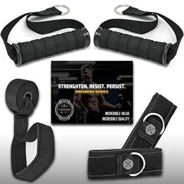 TRIBE Resistance Bands Set &Weights for Exercises Bands for Men/Women with Workout Bands, Handles, Door Anchor, Ankle Straps, Carry Bag, Exercise eBook I Resistance Training, Fitness Equipment
