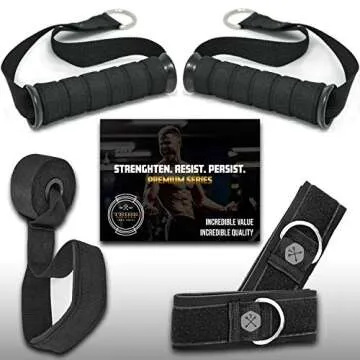 TRIBE Resistance Bands Set &Weights for Exercises Bands for Men/Women with Workout Bands, Handles, Door Anchor, Ankle Straps, Carry Bag, Exercise eBook I Resistance Training, Fitness Equipment