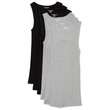 Amazon Essentials Men's Cotton Tank Undershirts 6-Pack - Comfort & Style