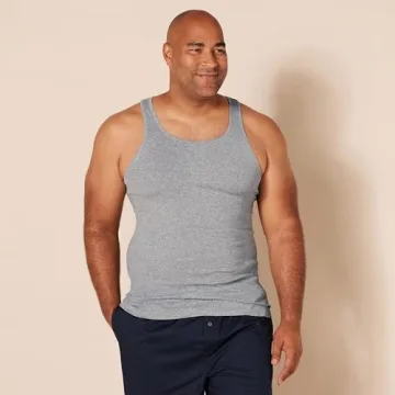 Amazon Essentials Men's Cotton Tank Undershirts 6-Pack
