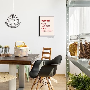 Cute Kitchen Canvas Wall Art - Unframed & Minimalist