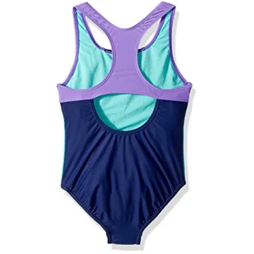 Speedo Girls Mesh Splice One Piece Swimsuit - Size 12