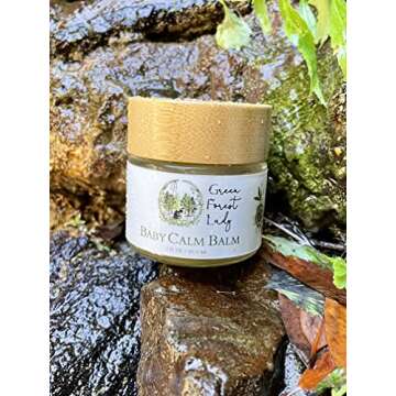 Green Forest Lady The Baby Calm Balm | Protects, Hydrates & Nourishes Sensitive Skin | Helps to Calm Newborns, Babies & Toddlers | Soothing Combination of Infused Herbs
