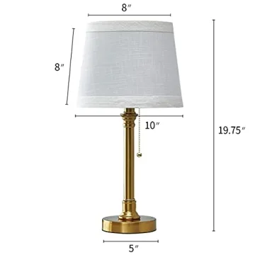Oneach USB Table Lamps Set for Bedroom and Office