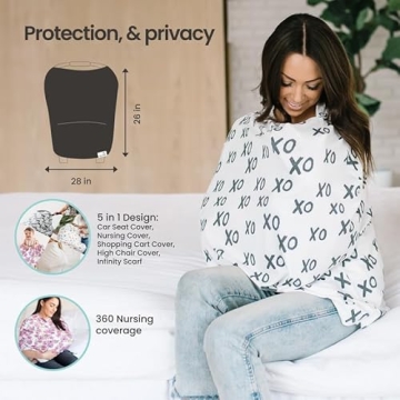 Stylish Copper Pearl Multi-Use Cover for Moms and Babies