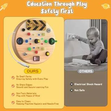 SOOTFRO Busy Board Educational Sensory Toy for Toddlers