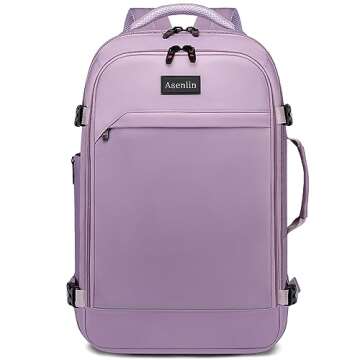 Asenlin 40L Travel Backpack for Women Men，17 Inch Laptop Backpack Flight Approved Luggage Carry On...