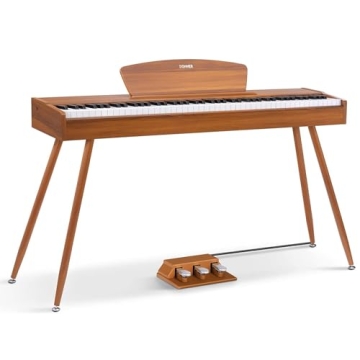 Donner DDP-80 88-Key Weighted Digital Piano - Elegant Wood Finish
