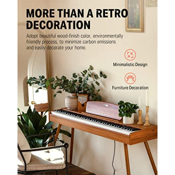 Donner DDP-80 88-Key Weighted Digital Piano Wood Finish