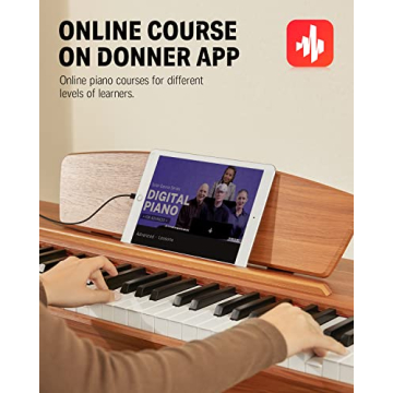 Donner DDP-80 88-Key Weighted Digital Piano Wood Finish