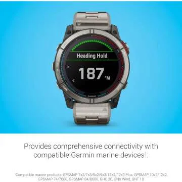 Garmin quatix® 7X Solar: Marine GPS Smartwatch