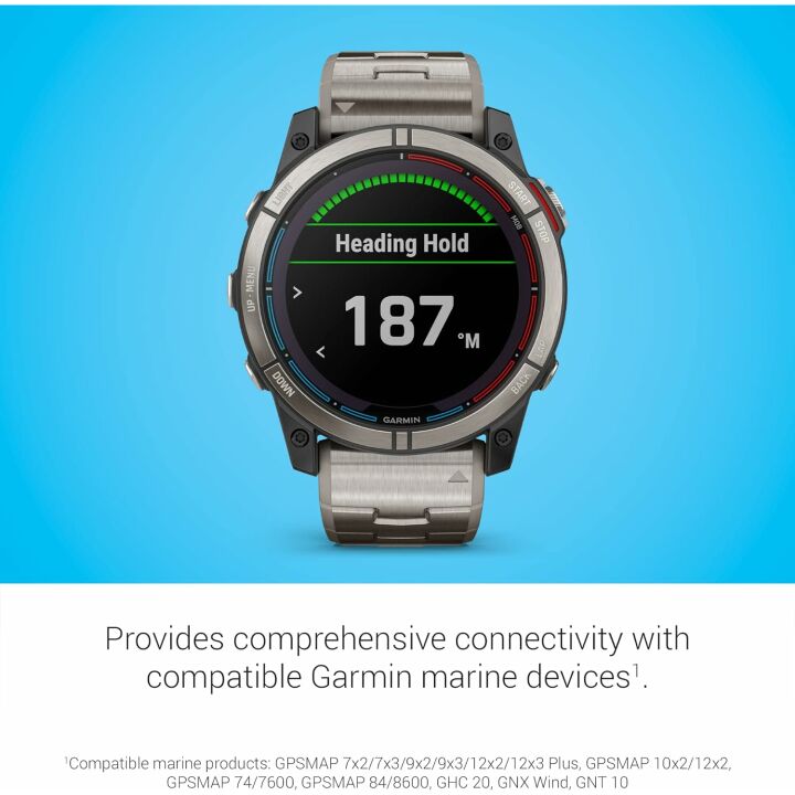 Garmin quatix® 7X Solar: Marine GPS Smartwatch
