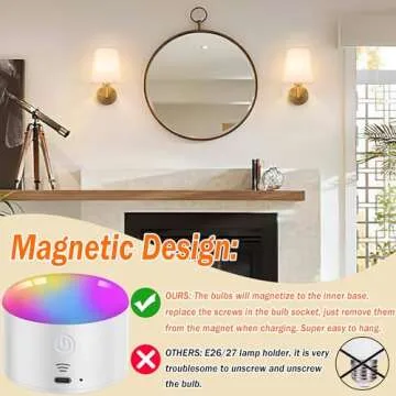 Dimmable Battery Operated Wall Sconces Set of Two