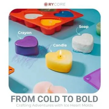 Rycore Heart Silicone Molds for Baking Fun Treats