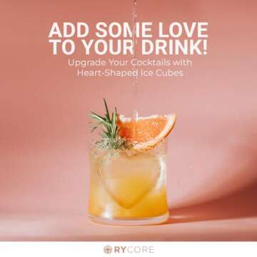 Rycore Heart Silicone Molds for Baking Fun Treats