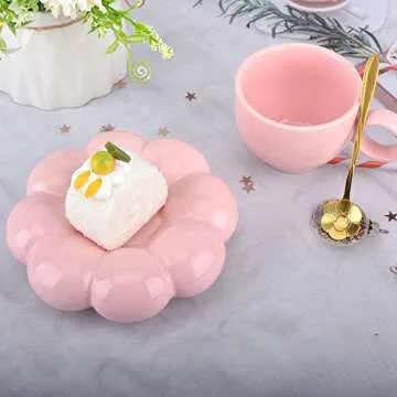 XinHuiGY Flower Coffee Mug Set for Women and Girls