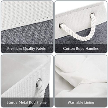 Stylish WISELIFE Collapsible Storage Bins for Organization