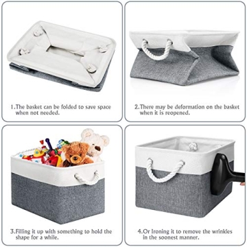 Stylish WISELIFE Collapsible Storage Bins for Organization