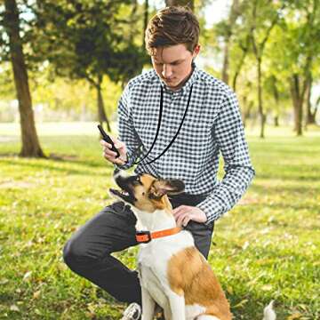 Paipaitek Vibration Collar for Dogs, No Shock Collar with Remote Up to 1600ft Remote Range, w/Sound and Vibrate Feature Dog Training Collar