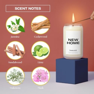 Homesick New Home Candle - 60-80 Hour Eco-Friendly Fragrance