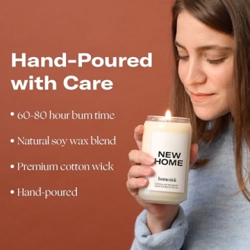 Homesick New Home Candle - 60-80 Hour Eco-Friendly Fragrance