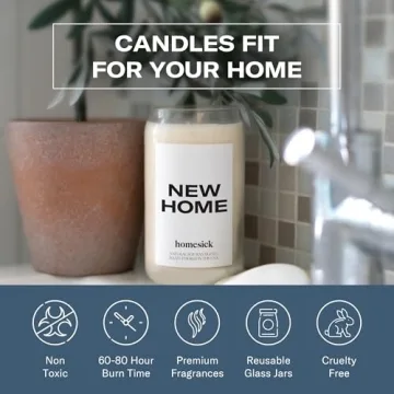 Homesick New Home Candle - 60-80 Hour Eco-Friendly Fragrance