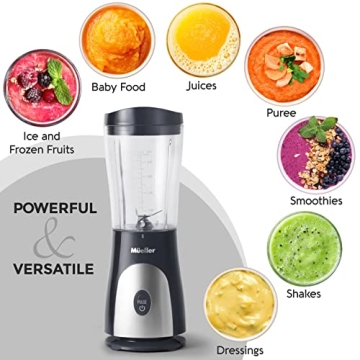 Mueller Portable Blender 15 Oz Travel Cup for Smoothies