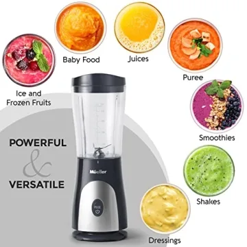 Mueller Portable Blender 15 Oz Travel Cup for Smoothies
