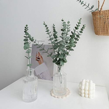 Realistic 15-Pack Eucalyptus Stems for Home Decor