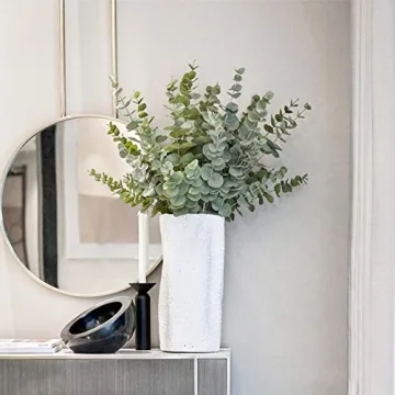 Realistic 15-Pack Eucalyptus Stems for Home Decor