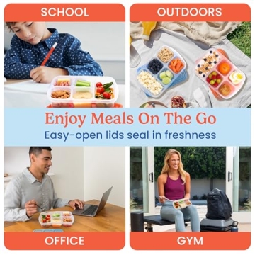 Bentgo Easyboxes - 5-Compartment Meal Prep Containers