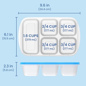 Bentgo Easyboxes - 5-Compartment Meal Prep Containers