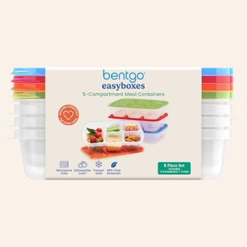 Bentgo Easyboxes - 5-Compartment Meal Prep Containers