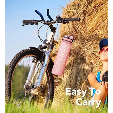 MEITAGIE 1L Reusable Water Bottle - BPA-Free Tritan Plastic