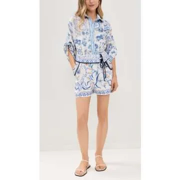 Agua Bendita Chrissy Azure Top for Stylish Women