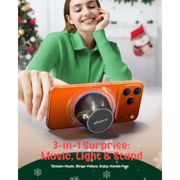 dbsono Portable Bluetooth Speaker with Color Light Stand