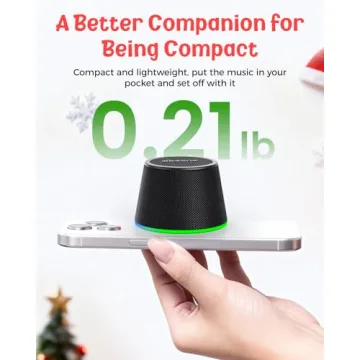 dbsono Portable Bluetooth Speaker with Color Light Stand