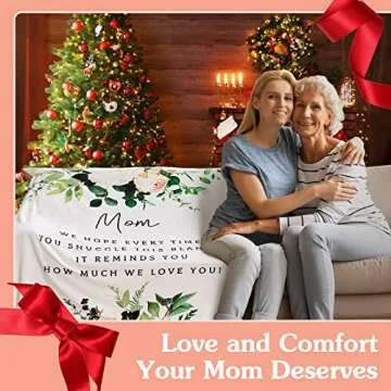 Super Soft Plush Fleece Blanket for Mom - Cozy Gift