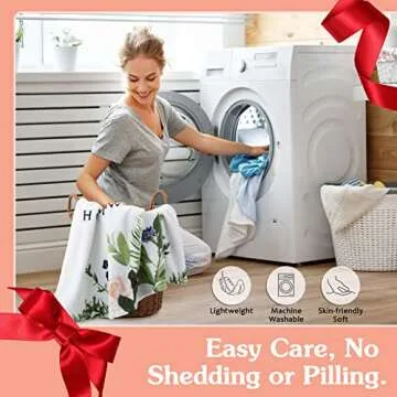 Super Soft Plush Fleece Blanket for Mom - Cozy Gift